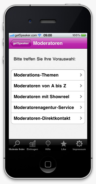 Workshop Moderator Mathias Haas iPhone-App