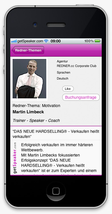 Speaker Motivation Martin Limbeck iPhone-App