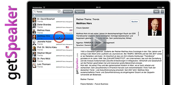 Als Redner auf der getSpeaker® App